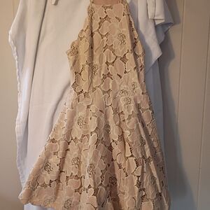 Tularosa Cream Lace Dress